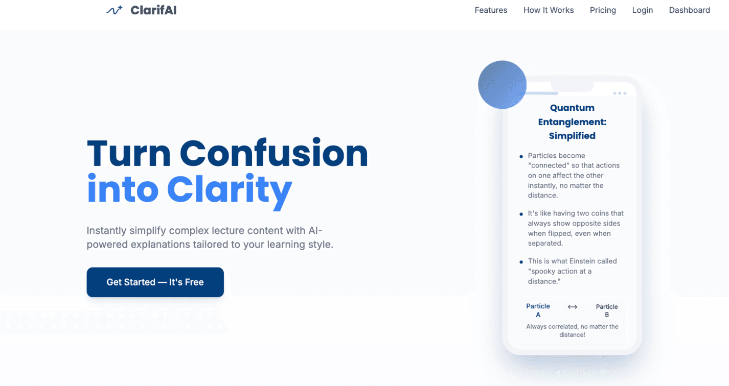 ClarifAI project screenshot